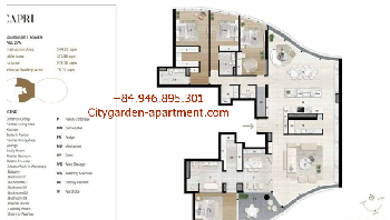  4 Bedroom Apartment for sale in City Garden, Phuong 21, Ho Chi Minh For sale: Penthouse at City Garden
Address: 59 Ngo Tat To, Ward 21, Binh Thanh District, HCMC  Tower Promenade 1 of City Garden Apartments, 27th floor, with views of District 1,