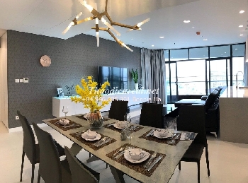 Beautiful Phase 2 City Garden apartment for rent, high floor, Landmark view, luxury furniture
3 Bedroom City Garden Phase 2 for rent
Size 145sqm
 Rent: 2450usd/month included MNFee
Please contact thaodienreal.com to verify the available